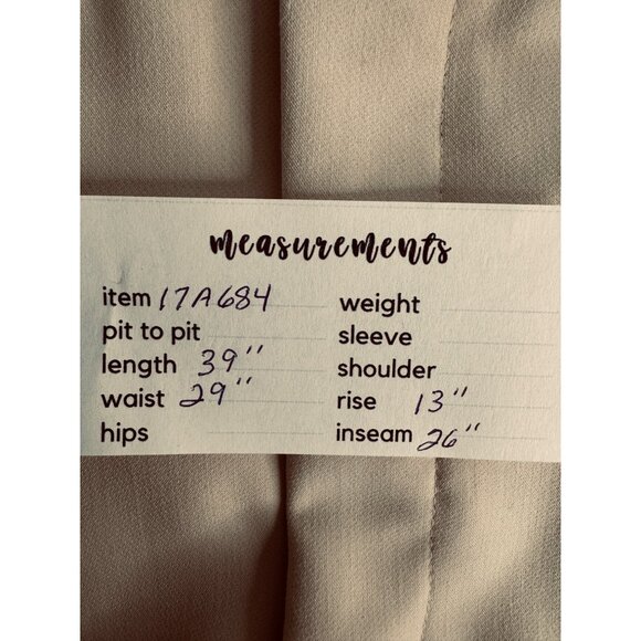 ZARA Womens Beige Trousers Size L Polyester/Viscose Blend - Picture 12 of 16